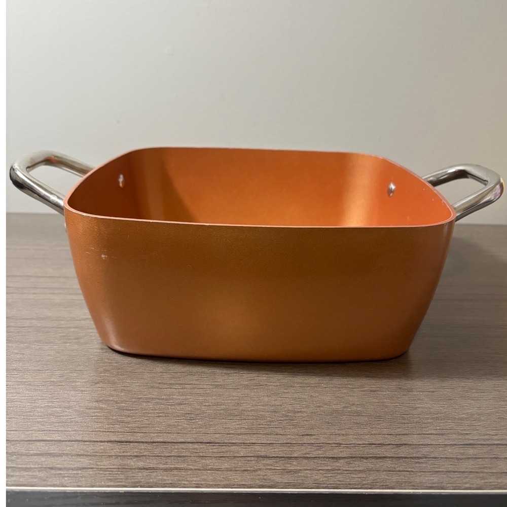 Copper‎ Chef 9.5" Deep Square Casserol Pan Some Wear